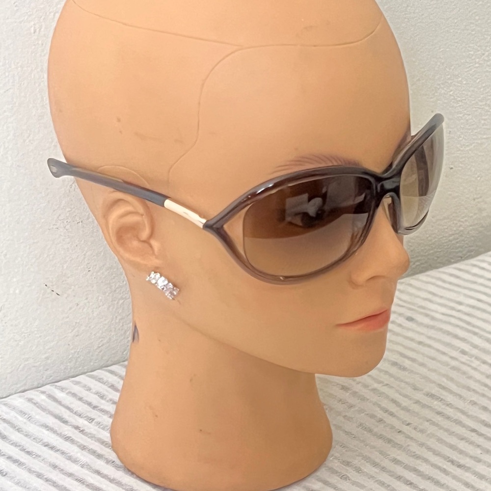 Tom Ford JENNIFER TF8 Oversize Sunglasses Brown